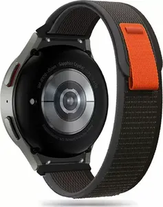 Nailona siksniņa Samsung Galaxy Watch 4/5/5 Pro/6 — Tech-Protect, melna ar oranžu apmali