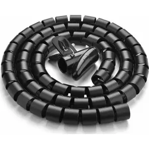 Kabeļu pārklājs UGREEN LP121 — garums 1,5 m, diametrs 25 mm, melns