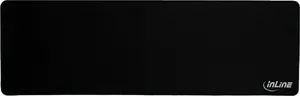 Desk pad InLine Mouse pad XL, textile surface, black, 900×400×2 mm
