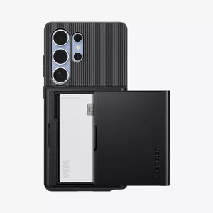 Чехол Spigen Galaxy S25 Ultra Slim Armor CS Black 2 кармана для карт