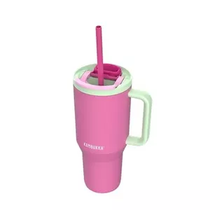 Термокружка Kambukka Rio Tumbler 950 мл — вакуумная нержавеющая сталь, телескопическая трубочка, ручка, герметичная