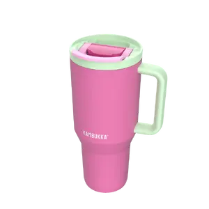 Термокружка Kambukka Rio Tumbler 950 мл — вакуумная нержавеющая сталь, телескопическая трубочка, ручка, герметичная