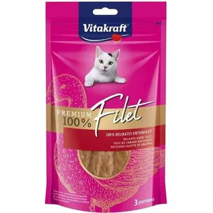 Лакомство для кошек Vitakraft с уткой 54 г — влажное угощение для взрослых кошек