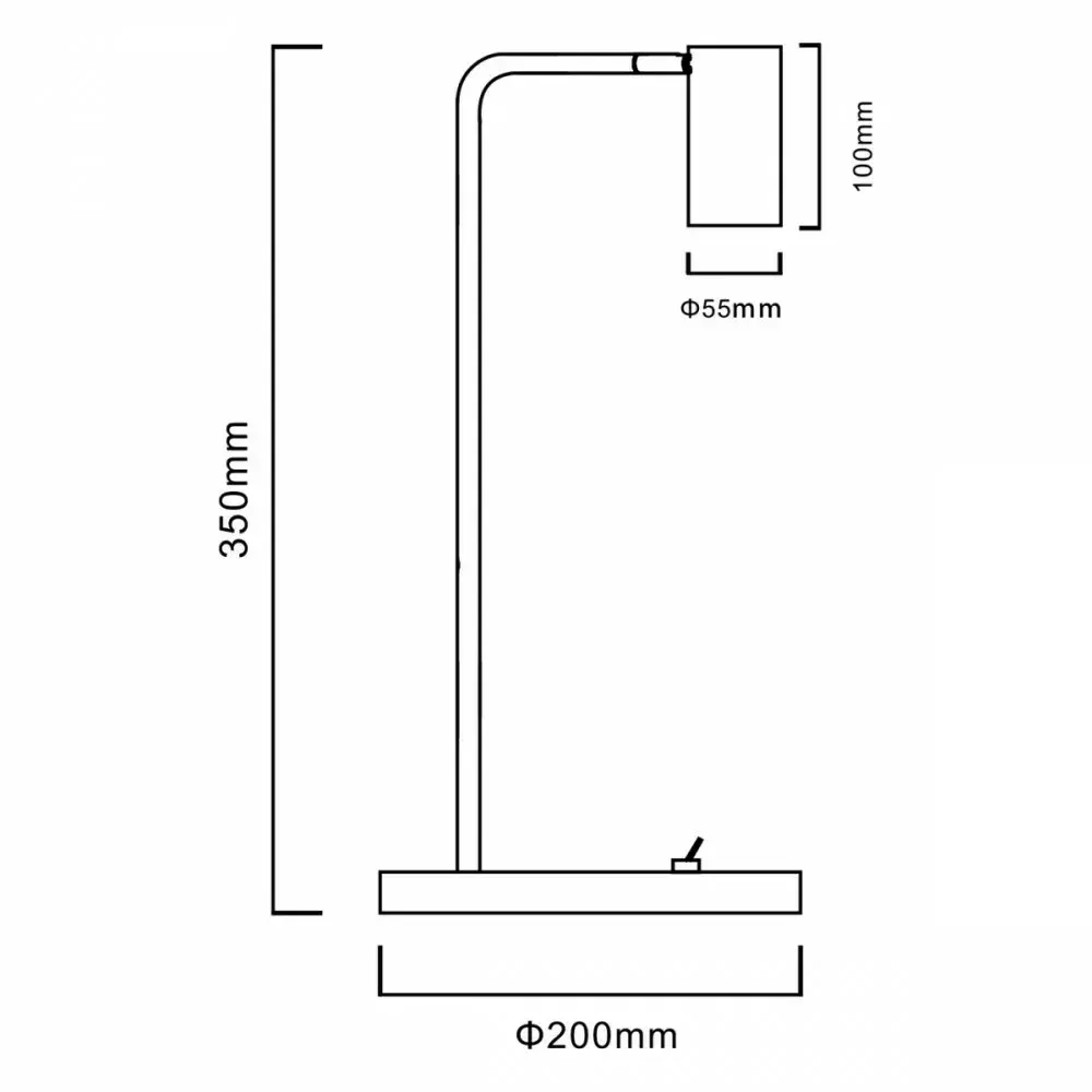 Galda lampa MACLEAN MCE370 B — GU10, slēdzis Photo 4