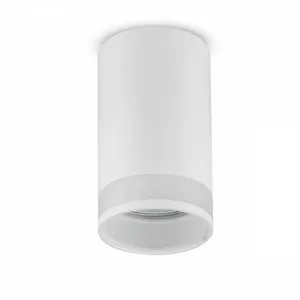 MACLEAN Aluminum surface mount GU10 white MCE361 W — surface-mounted lamp holder for GU10 bulbs