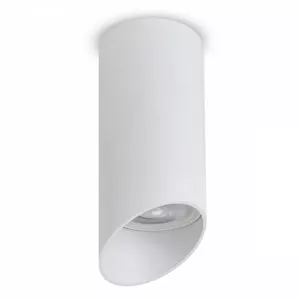MACLEAN GU10 aluminum spot tube white MCE360 W — GU10 spotlight housing, aluminum, white finish