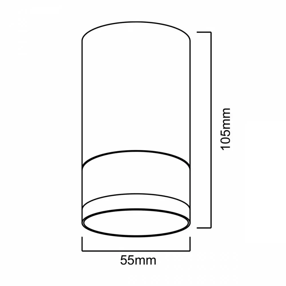Aluminum GU10 surface-mount holder MACLEAN MCE361 B Photo 3