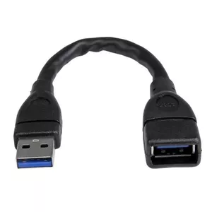 USB 3.0 A-to-A extension cable StarTech.com USB 3.2 Gen 1 6 in black