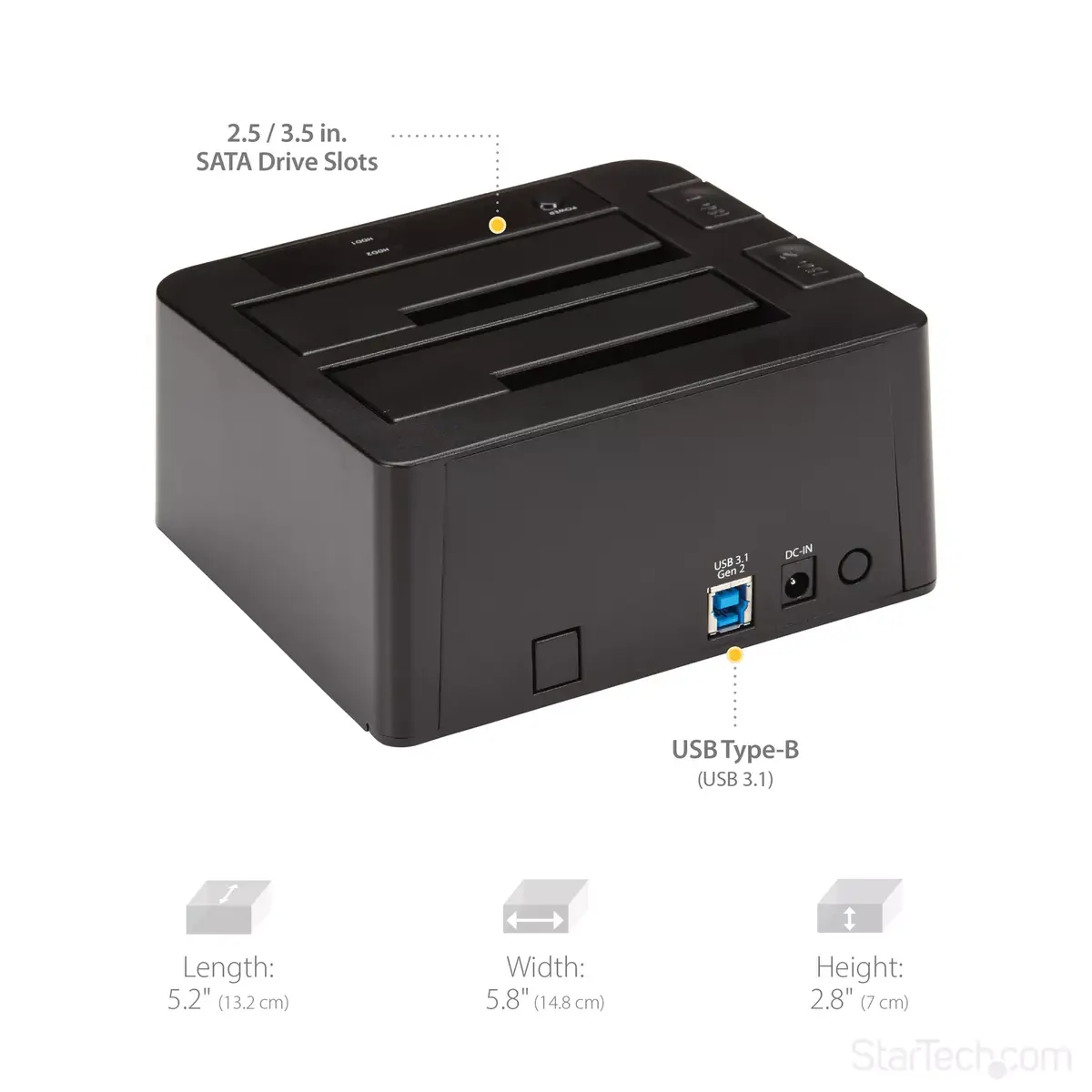 Hard Drive Docking Station StarTech.com 2.5/3.5" SDOCK2U313 Photo 11