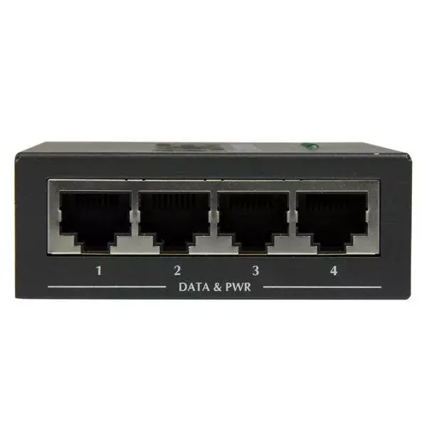 Tīkla pārraide StarTech.com 4-Port Gigabit Midspan PoE+ Injector Photo 3