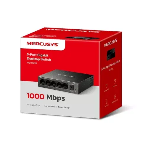 MERCUSYS MS105GS 5 portu Gigabit nekonfigurējamais komutators Photo 4