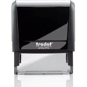 Самонаборная печать Trodat 4914 — пластиковая, оттиск 80×42 мм, высота 94 мм