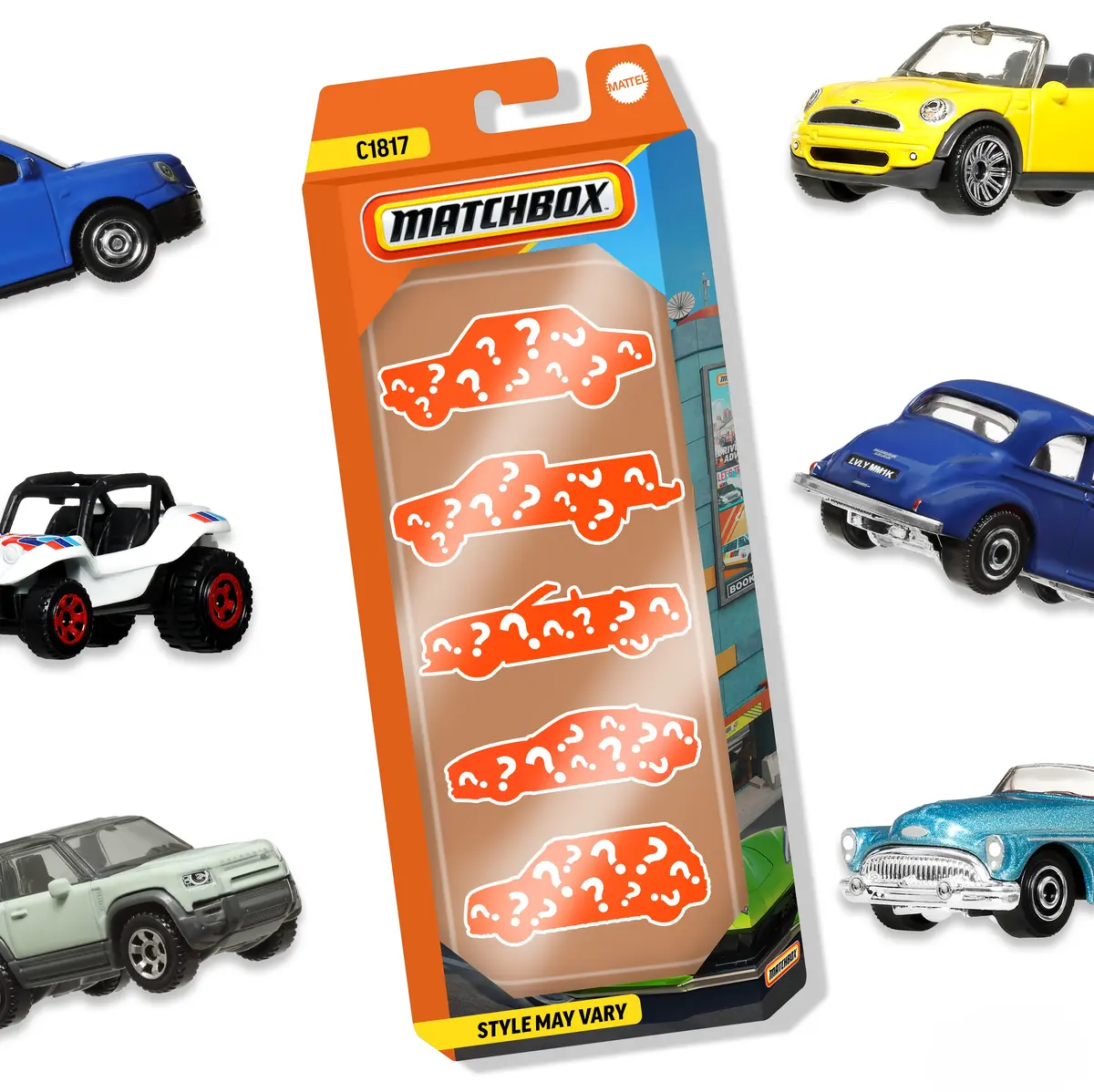 MATTEL Matchbox 1:64 mēroga metāla un