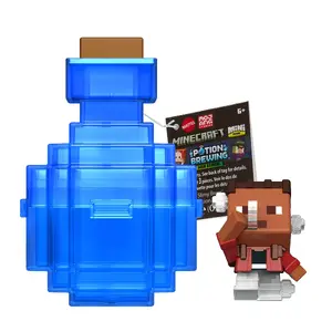 MATTEL Minecraft Mini Mode Bloom Blocks Action Figure with Sand Compound HTK99 Assorted Plastic Assorted colours