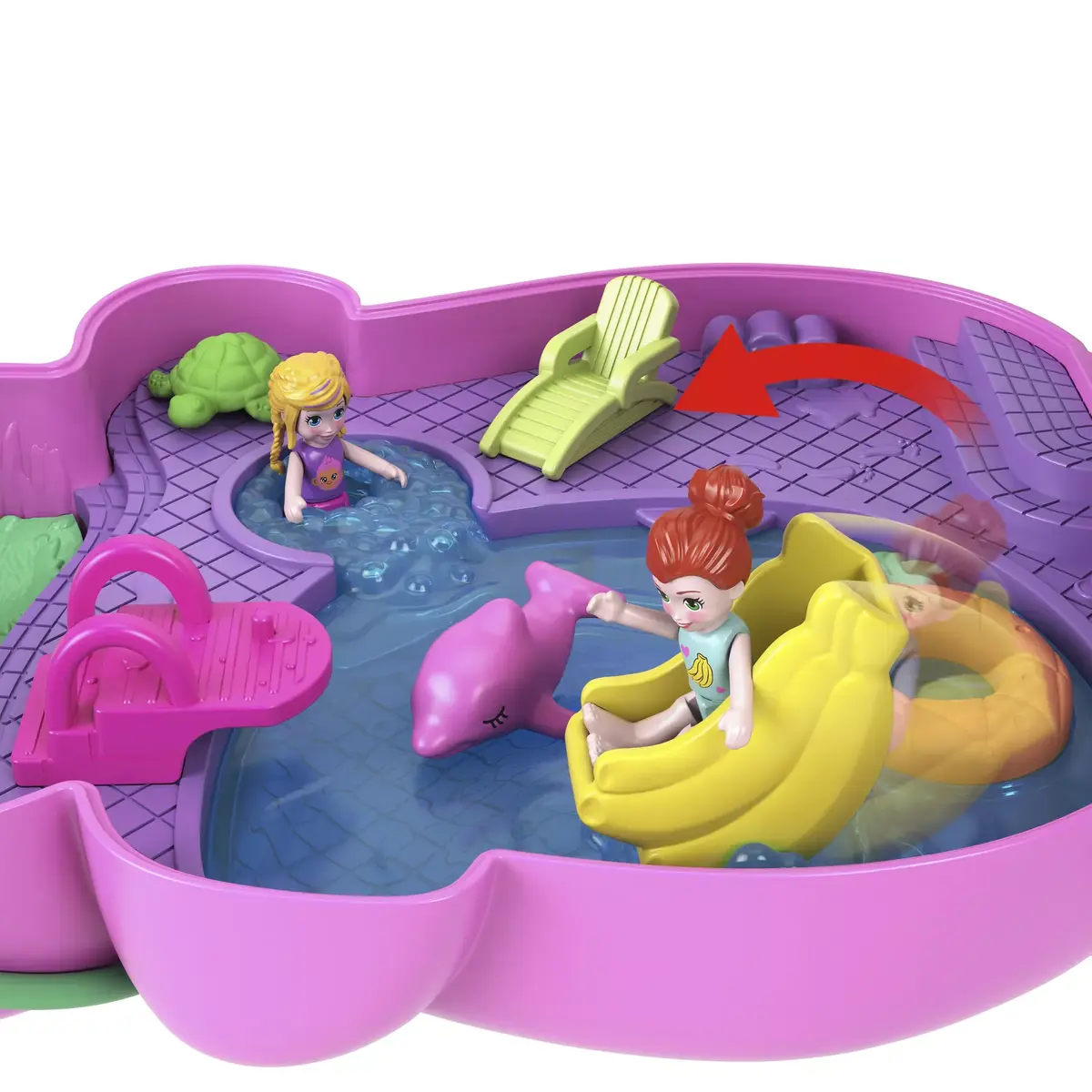 Leļļu spēļu komplekts Mattel Polly Pocket Mammu Mērkaķis un Bērns Photo 12