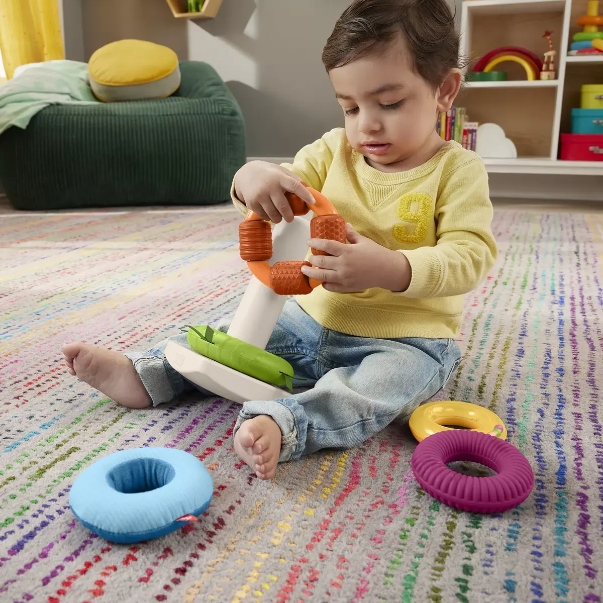 Sensory Rock-A-Stack Fisher-Price HXK47 Photo 15