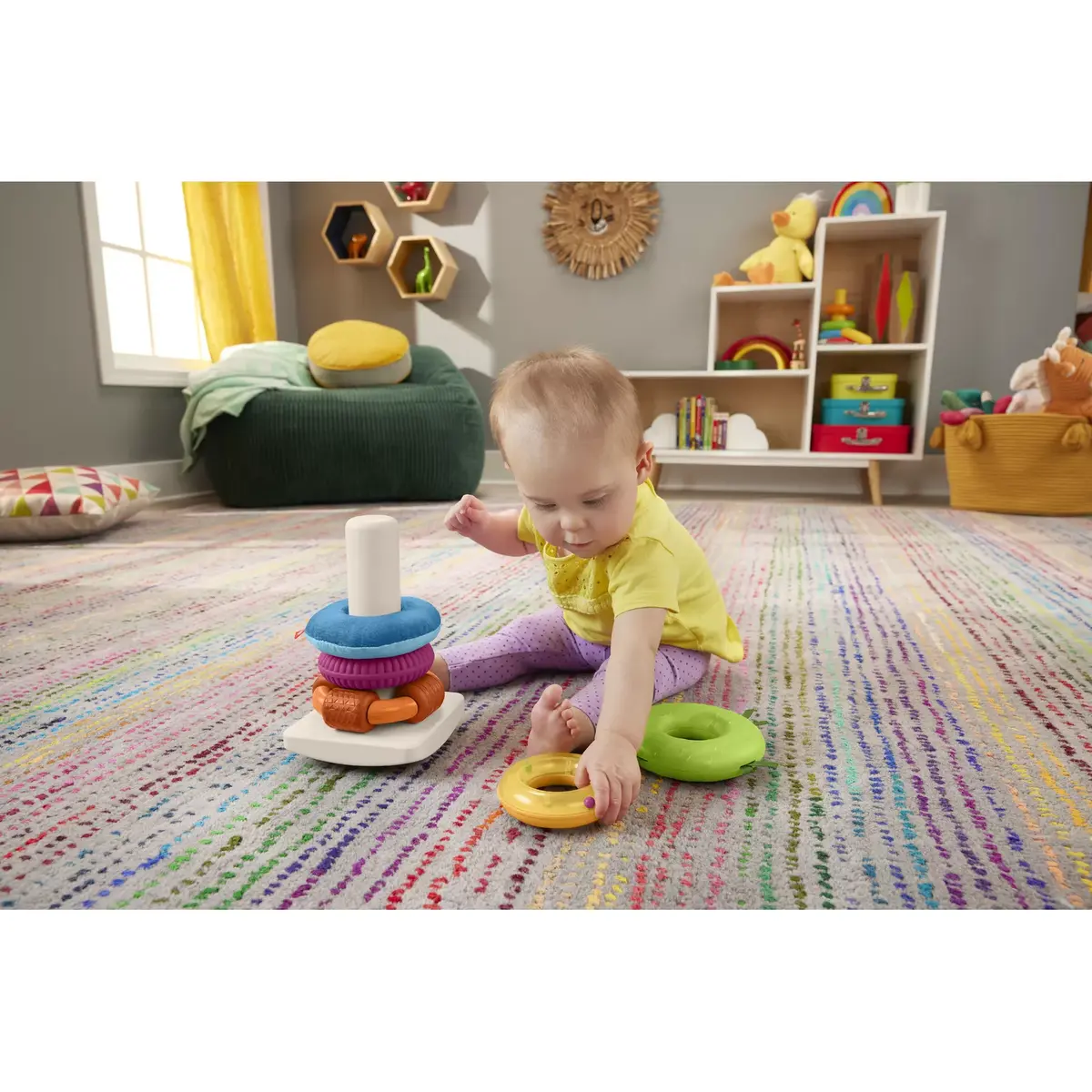 Sensory Rock-A-Stack Fisher-Price HXK47 Photo 16