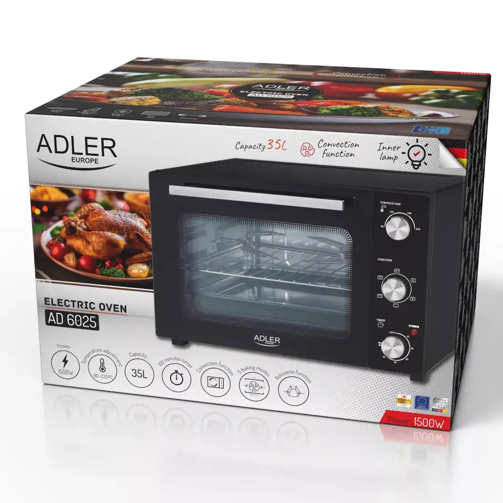 Электрическая печь Adler AD 6025 Photo 2
