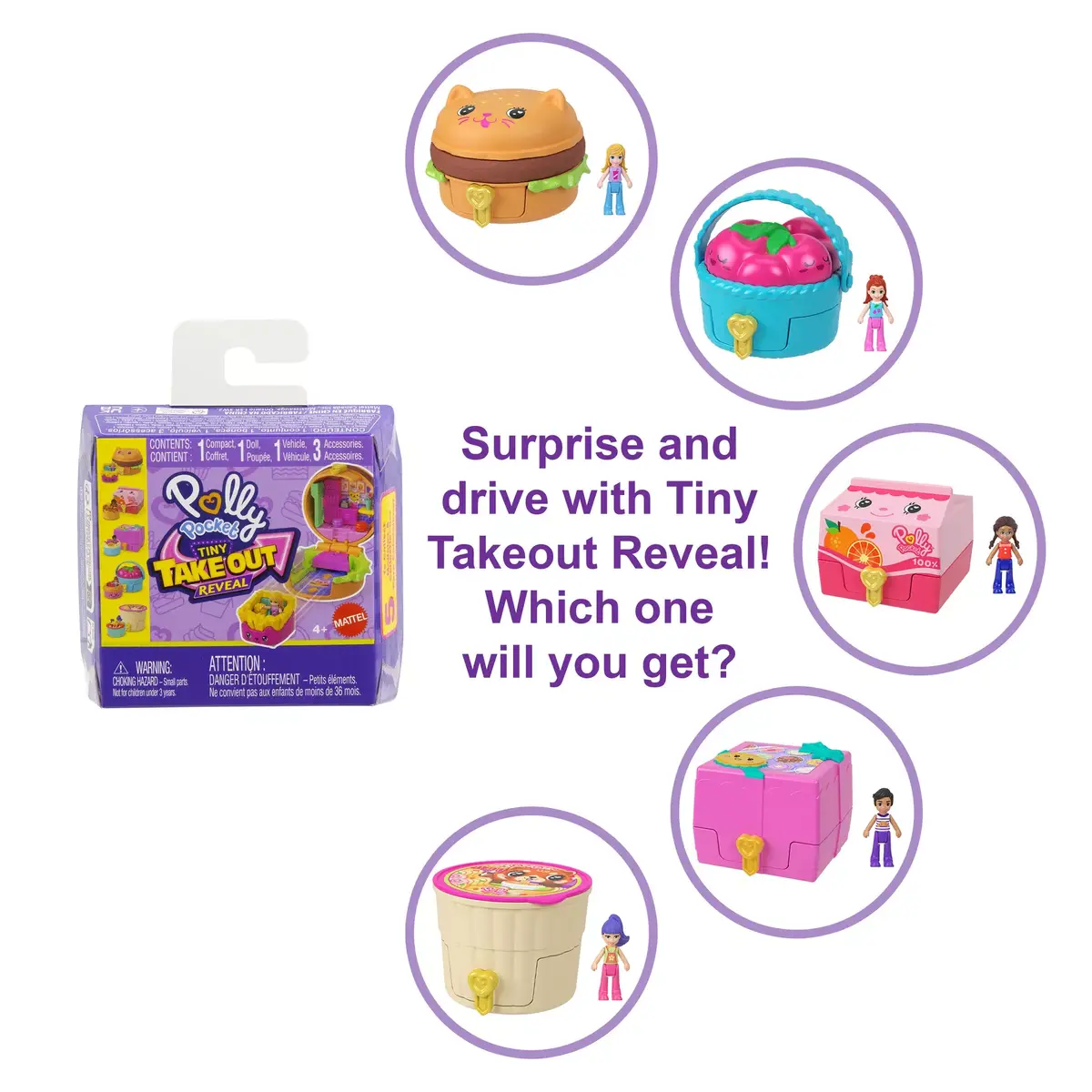 Кафе Polly Pocket TINY TAKE OUT REVEAL Ассортимент Photo 6