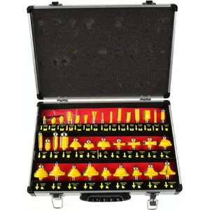 Wood router bit set Keltin 35 pcs — assorted profiles and sizes for woodworking