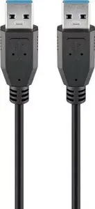 Кабель USB A — USB A GOOBAY 96117, USB 3.2 Gen 1 (3.1 Gen 1), 5 м, черный