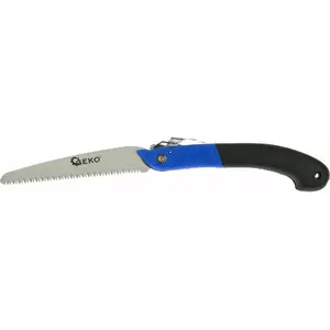Folding Hand Saw GEKO G33108 — 180 mm Blade, 65 Mn Steel, 48 Teeth