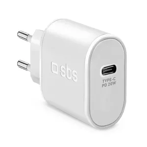 Wall Charger SBS Mobile 20W Power Delivery, indoor USB‑C, 100–250V, white