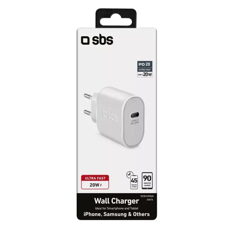 SBS Mobile 20W Power Delivery wall charger Photo 2