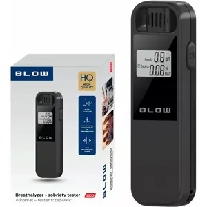 Breathalyzer 4WORLD BLOW 3300 - portable alcohol tester, disposable mouthpieces included