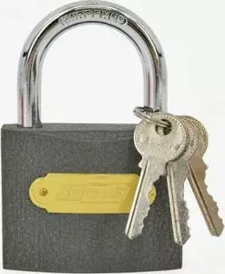 Padlock AWTools AW24000 — solid metal body, 100 g weight