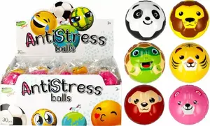 Stress Ball Mega Creative PILKA ANTYSTRES 6 cm — hand squeeze toy, animal/sport design