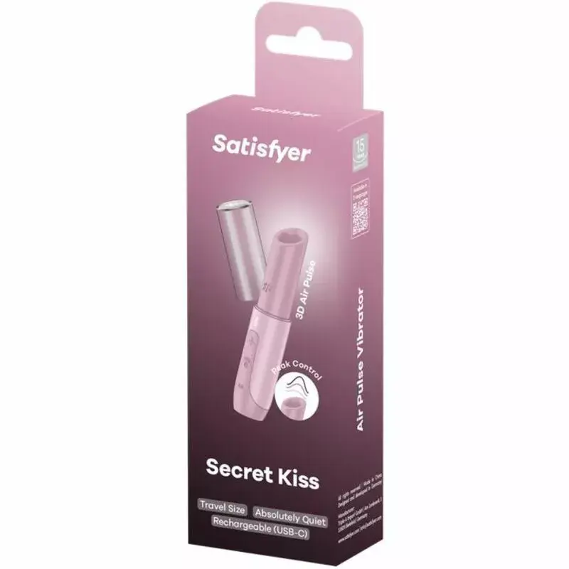 Klitorālais stimulators Satisfyer Secret Kiss Wave Pink Photo 6