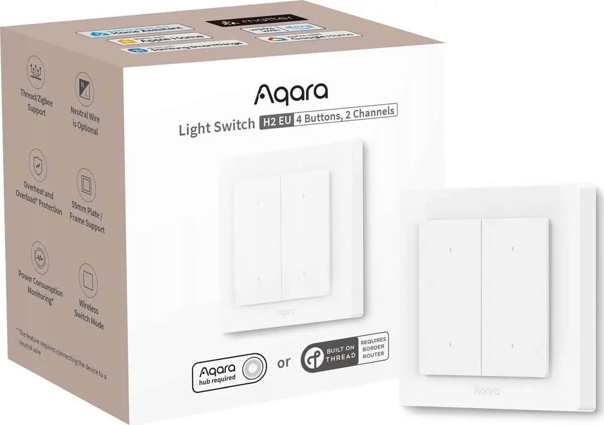 AQARA gaismas slēdzis H2 EU (4