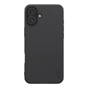 Phone case Nillkin Frosted Shield Pro for iPhone 16 Plus — black, rigid frosted back, slim fit