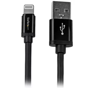 StarTech.com USB to Lightning Cable 2m Black MFi Certified