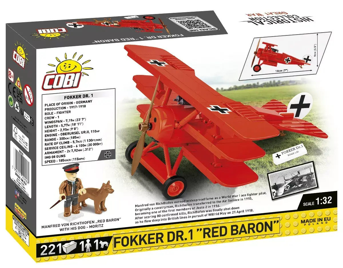 Cobi Fokker Dr.1 Red Baron 2996 construction toy Photo 3