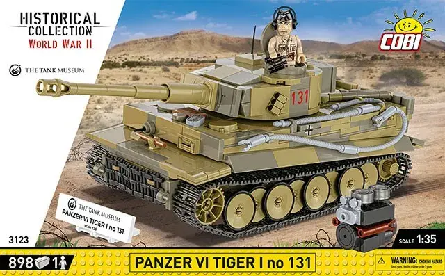 Cobi Panzer VI Tiger I komplekts 550 detaļas Photo 13