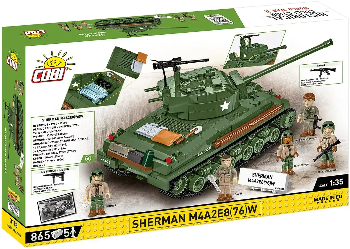 Cobi Sherman M4A2E8 building set COBI-3118 Photo 3