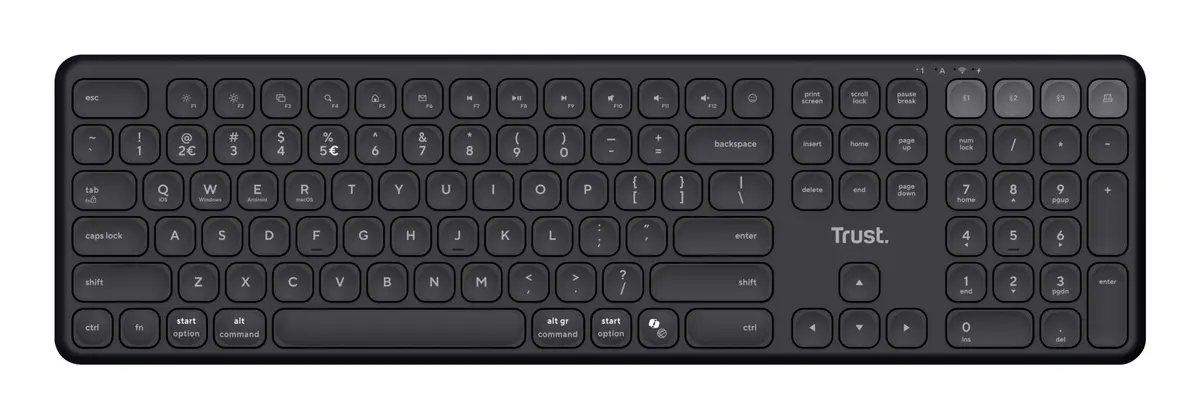 Trust Vaiya Bezvadu tastatūra RF Wireless
