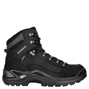Pārgājienu zābaki LOWA Renegade GTX Mid, ūdensnecaurlaidīgi Gore‑Tex, izmērs UK 9 (EU 43,5), melni