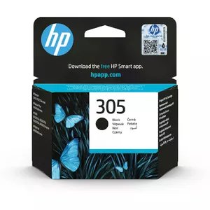 Tintes kasetne HP 305 Black Original — standarta ietilpība, pigmenta 2 ml, 120 lapas, viengabala iepakojums