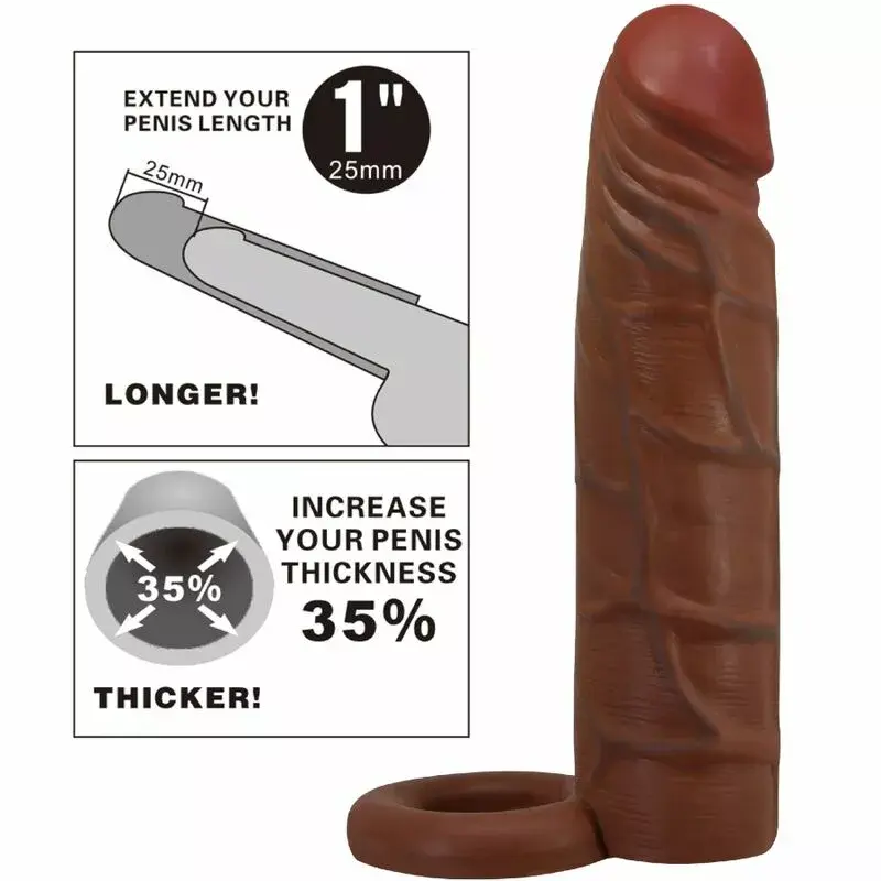 Penis sleeve pretty love KAILE with 2.5 cm extension Photo 6