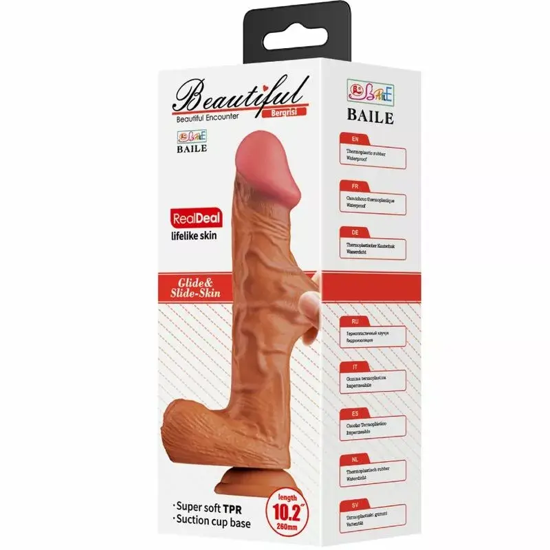 Dildo BAILE Flesh Realistic 26 cm Photo 6