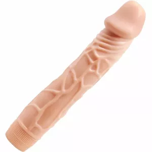 Вибратор BAILE Flesh Realistic 22,5 см — реалистичная текстура, водонепроницаемый, телесный