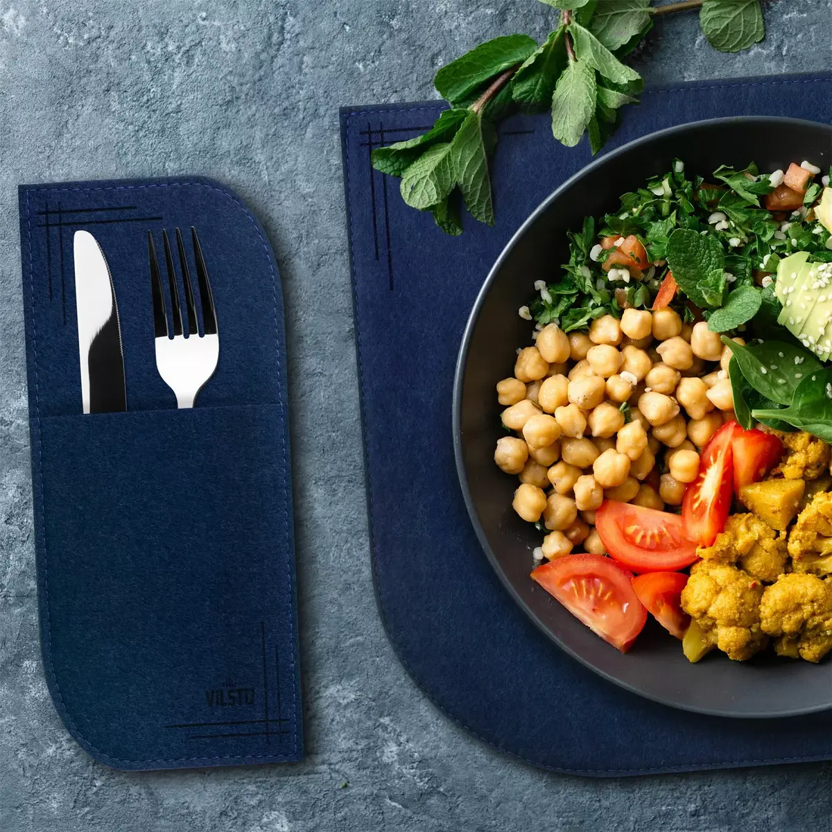 VILSTO felt placemats 18-piece set Photo 3