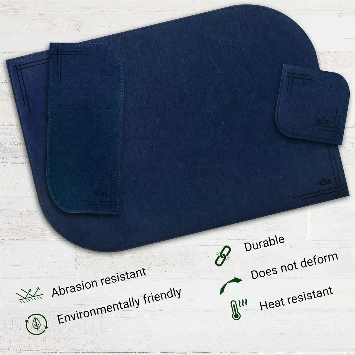 VILSTO felt placemats 18-piece set Photo 5