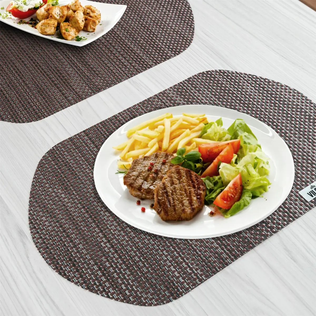 VILSTO PLACEMAT-SET-4pcs-WOVEN-BR PVC подставки Photo 7