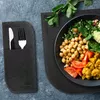 VILSTO PLACEMAT-SET-18pcs-DGREY felt placemats Photo 4