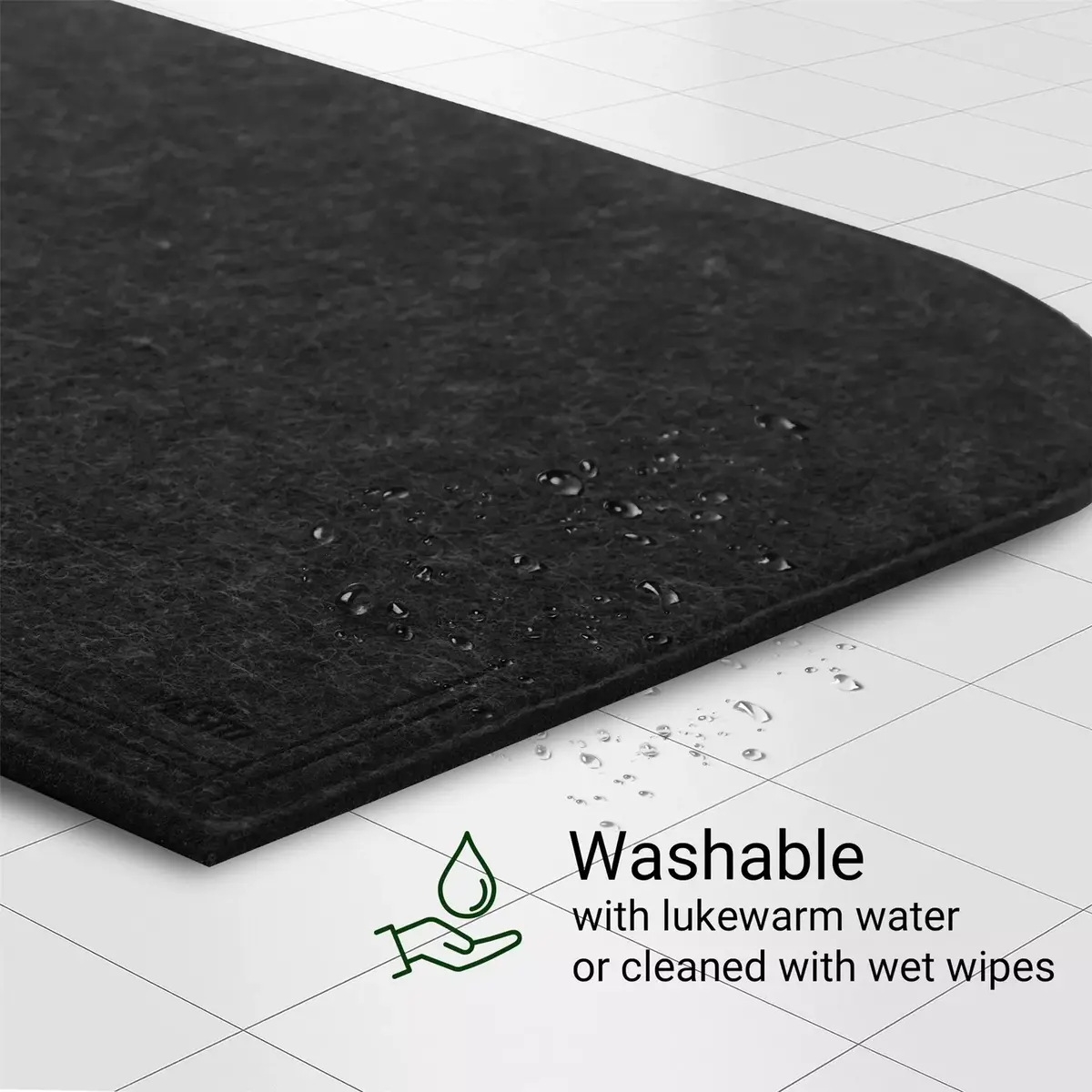VILSTO PLACEMAT-SET-18pcs-DGREY felt placemats Photo 6