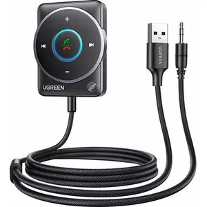 Адаптер UGREEN Bluetooth 5.4 CM723 — USB-A на 3.5 мм с встроенным микрофоном, черный